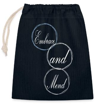 funny humor emotional healing birthday present - Verschließbarer Geschenkbeutel aus Baumwolle (25x30cm) - Navy - Vorne