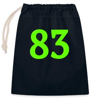 Issue 83 - Closable cotton gift bag (25x30cm) - navy - Front