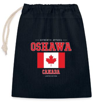Oshawa - Verschließbarer Geschenkbeutel aus Baumwolle (25x30cm) - Navy - Vorne