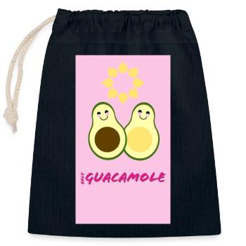 Heilige Guacamoly - Verschließbarer Geschenkbeutel aus Baumwolle (25x30cm) - Navy - Vorne