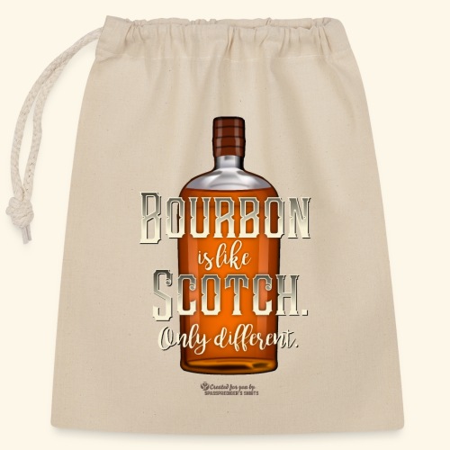 Bourbon Whiskey - Verschließbarer Geschenkbeutel aus Baumwolle (25x30cm)