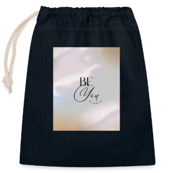 SOYEZ TOUJOURS VOUS-MÊME - Sac cadeau en coton avec cordon (25 x 30 cm) - bleu marine - Devant