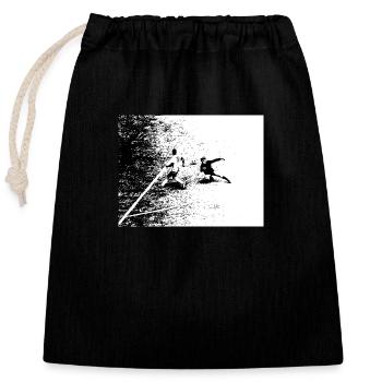 C'FOOT de LITTLE K. ORIGINAL - Sac cadeau en coton avec cordon (25 x 30 cm) - noir - Devant