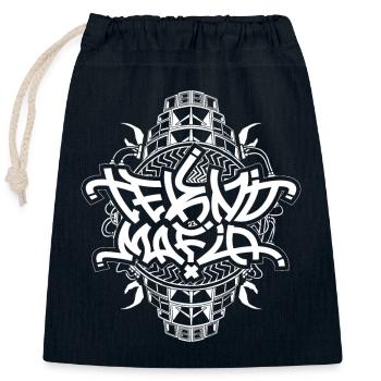 Tekno Mafia Freie Partei - Verschließbarer Geschenkbeutel aus Baumwolle (25x30cm) - Navy - Vorne