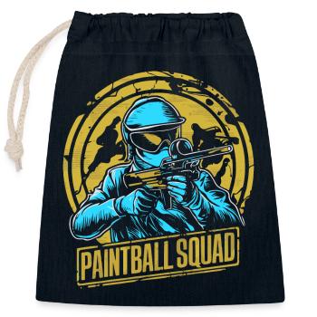 Paintball-Mannschaft - Verschließbarer Geschenkbeutel aus Baumwolle (25x30cm) - Navy - Vorne