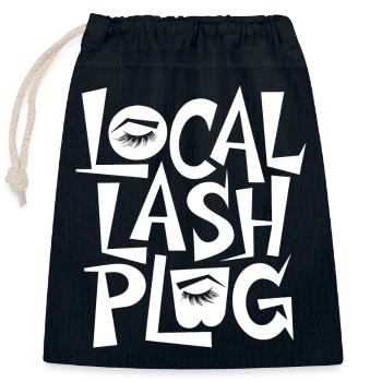 Your lash expert - Closable cotton gift bag (25x30cm) - navy - Front