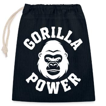 Power: Pure Strength & Primate Guardian - Closable cotton gift bag (25x30cm) - navy - Front