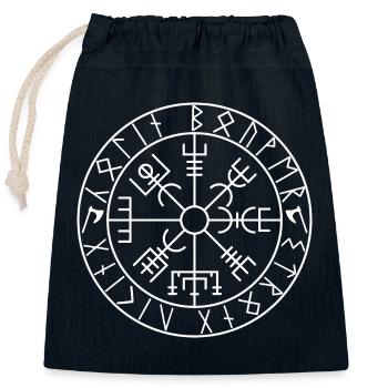 STARKE MÄNNER - WIKINGER - Verschließbarer Geschenkbeutel aus Baumwolle (25x30cm) - Navy - Vorne