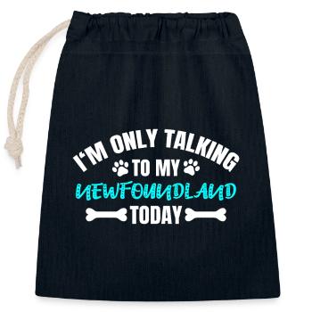Neufundländer de Terre-Neuve - Sac cadeau en coton avec cordon (25 x 30 cm) - bleu marine - Devant