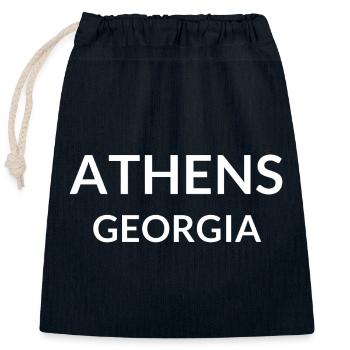 Athens Georgia USA - Verschließbarer Geschenkbeutel aus Baumwolle (25x30cm) - Navy - Vorne