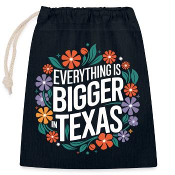 Texas State Texans Texas - Closable cotton gift bag (25x30cm) - navy - Front