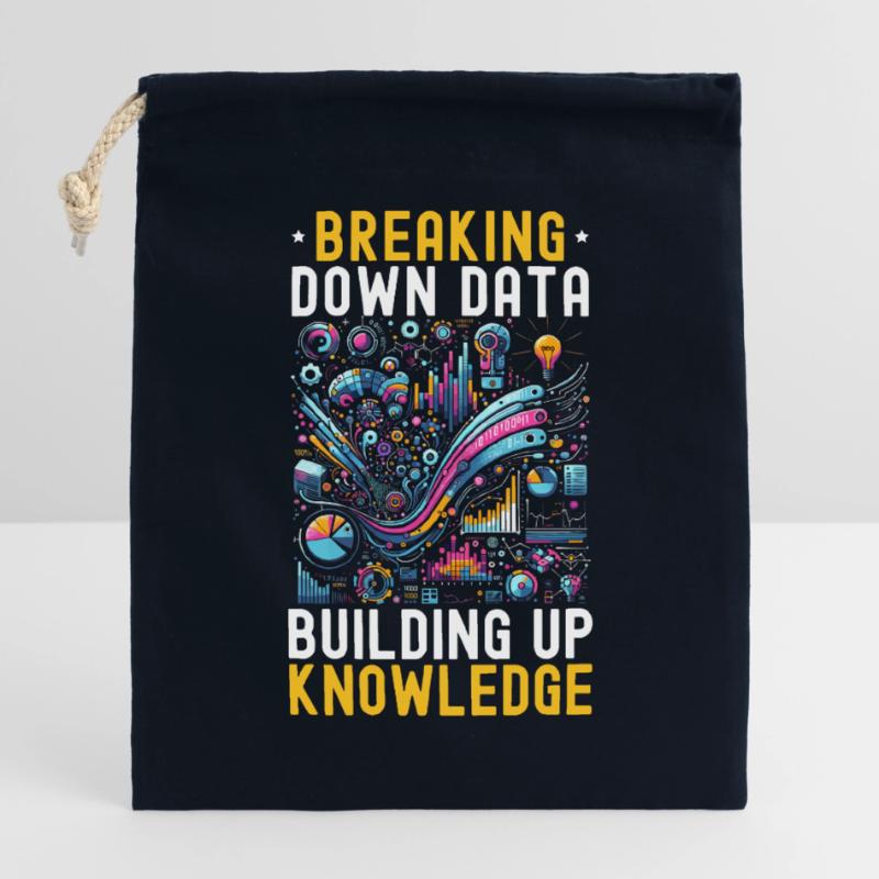 Data Science, Data Analysis, Machine Learning, Data Closable cotton gift bag (25x30cm)