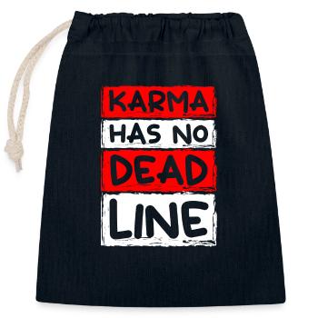 Destin Motivation positive - Sac cadeau en coton avec cordon (25 x 30 cm) - bleu marine - Devant