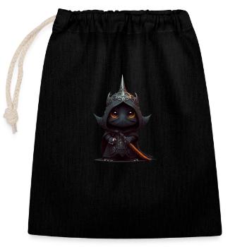 Seigneur des ténèbres - Sac cadeau en coton avec cordon (25 x 30 cm) - noir - Devant