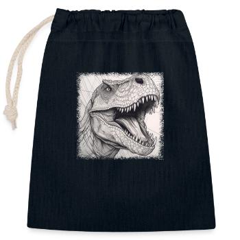 statement dinosaurus dino costume tshirts cool old - Verschließbarer Geschenkbeutel aus Baumwolle (25x30cm) - Navy - Vorne