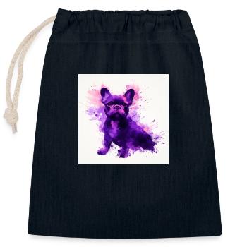 Amour d’intimidation - Sac cadeau en coton avec cordon (25 x 30 cm) - bleu marine - Devant
