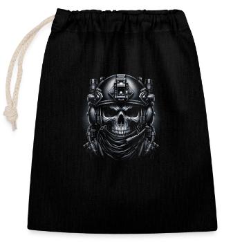 Eternal Vigilance - Closable cotton gift bag (25x30cm) - black - Front