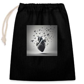 Befreite Emotionen - Verschließbarer Geschenkbeutel aus Baumwolle (25x30cm) - Schwarz - Vorne
