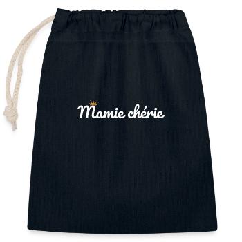 Geliebte Mutter - Verschließbarer Geschenkbeutel aus Baumwolle (25x30cm) - Navy - Vorne