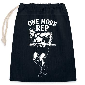 Calisthenics Gym Training Noch eine Wiederholung Fitness - Verschließbarer Geschenkbeutel aus Baumwolle (25x30cm) - Navy - Vorne
