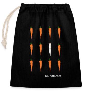 Legal Cannabis Joint High Cannabis Club - Closable cotton gift bag (25x30cm) - black - Front