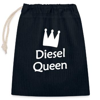 Queen of motorists - Closable cotton gift bag (25x30cm) - navy - Front
