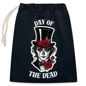 Gothic-Magier. - Verschließbarer Geschenkbeutel aus Baumwolle (25x30cm) - Navy - Vorne