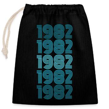 Lustig 1982 - Closable cotton gift bag (25x30cm) - black - Front