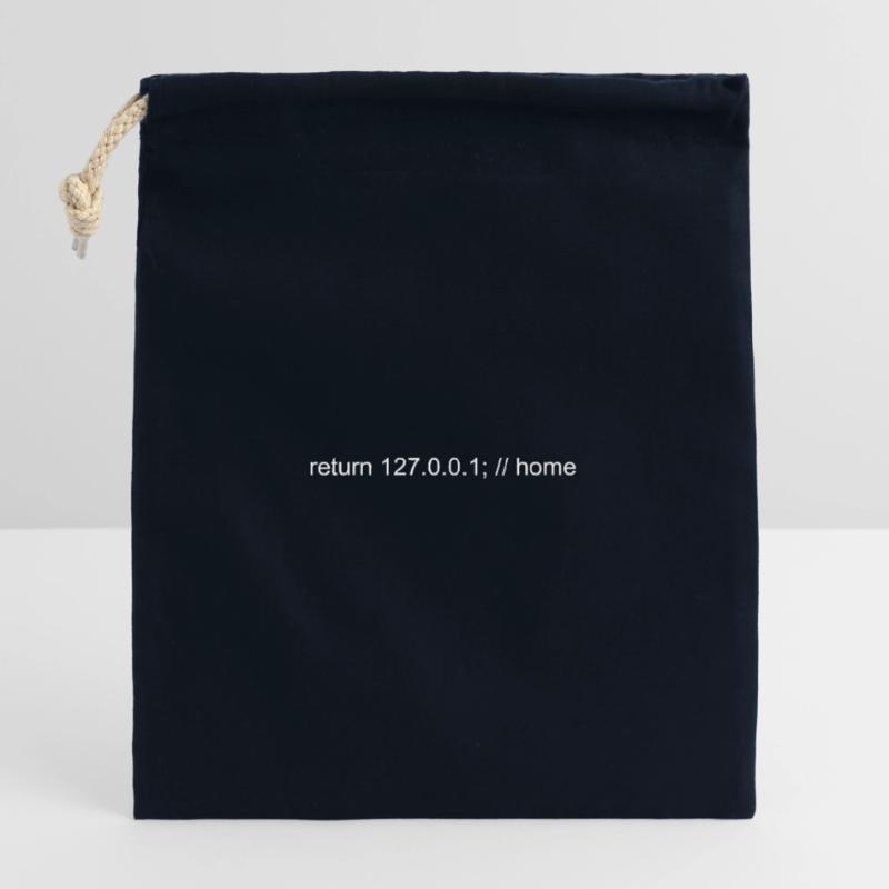 Programmierer Nerd IT Witz Developer Zuhause Verschließbarer Geschenkbeutel aus Baumwolle (25x30cm)