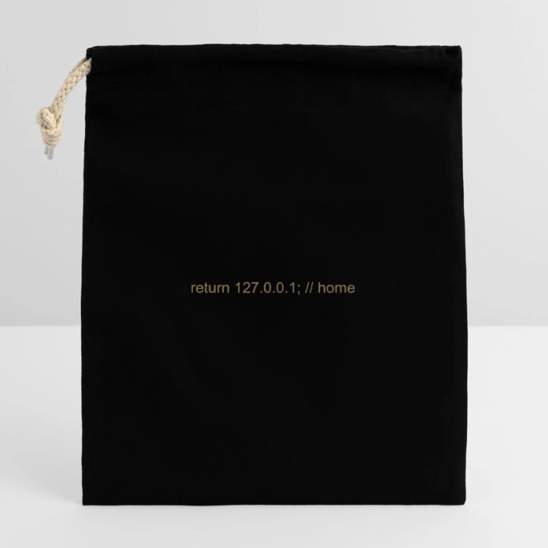 Programmer Nerd IT Joke Developer Home Closable cotton gift bag (25x30cm)