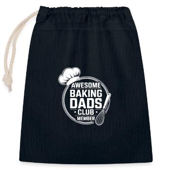 Baking Dads Club - Verein der backenden Väter - Verschließbarer Geschenkbeutel aus Baumwolle (25x30cm) - Navy - Vorne