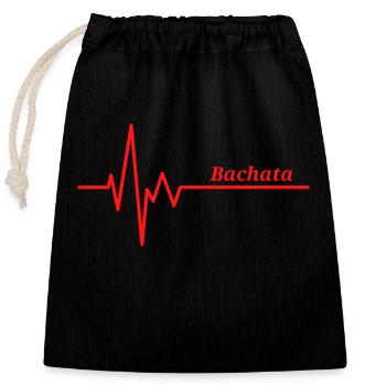 Geschenk Humor bachata - Verschließbarer Geschenkbeutel aus Baumwolle (25x30cm) - Schwarz - Vorne