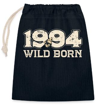 1994 BC Wild born - 1994 Cadeau d’anniversaire - Sac cadeau en coton avec cordon (25 x 30 cm) - bleu marine - Devant