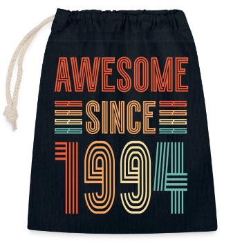 ST Awesome depuis 1994 - 1994 Cadeau d’anniversaire - Sac cadeau en coton avec cordon (25 x 30 cm) - bleu marine - Devant