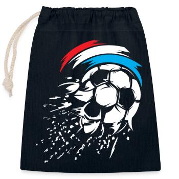 Football Pays-Bas Ball Explosion Team Holland - Sac cadeau en coton avec cordon (25 x 30 cm) - bleu marine - Devant