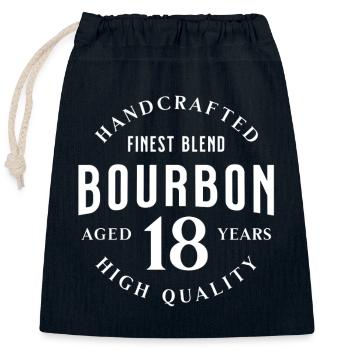 Bourbon 18 Years - Verschließbarer Geschenkbeutel aus Baumwolle (25x30cm) - Navy - Vorne