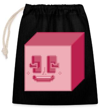 STABLE FPS - Closable cotton gift bag (25x30cm) - black - Front