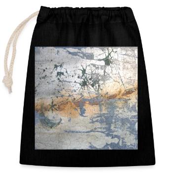 Birgits Kleckse (2) - Closable cotton gift bag (25x30cm) - black - Front