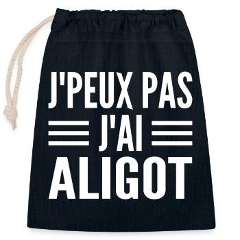 Region Aligot, Frankreich Aveyron - Verschließbarer Geschenkbeutel aus Baumwolle (25x30cm) - Navy - Vorne