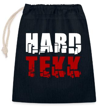 Hard Tekk Techno - Sac cadeau en coton avec cordon (25 x 30 cm) - bleu marine - Devant