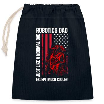 Ingénieur mécanicien mécanique Technicien - Sac cadeau en coton avec cordon (25 x 30 cm) - bleu marine - Devant