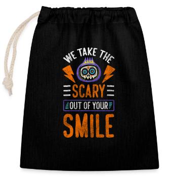 Horreur Mal - Sac cadeau en coton avec cordon (25 x 30 cm) - noir - Devant
