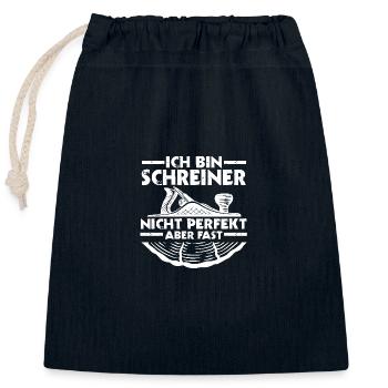 Tischler Zimmermann Schreiner - Verschließbarer Geschenkbeutel aus Baumwolle (25x30cm) - Navy - Vorne