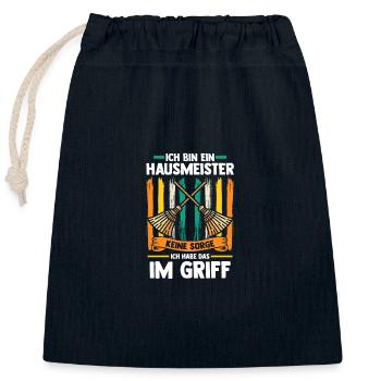 Facility Manager Caretaker Caretaker - Closable cotton gift bag (25x30cm) - navy - Front