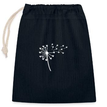 Poulet Coq - Sac cadeau en coton avec cordon (25 x 30 cm) - bleu marine - Devant