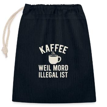 Lorena's go dunkle Farben entfernt - Verschließbarer Geschenkbeutel aus Baumwolle (25x30cm) - Navy - Vorne