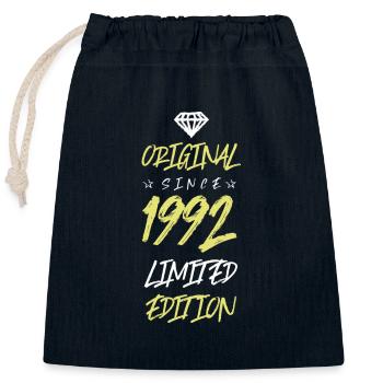 1992 Limited Edition - Closable cotton gift bag (25x30cm) - navy - Front