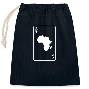 africa afro african ass black party safari - Closable cotton gift bag (25x30cm) - navy - Front