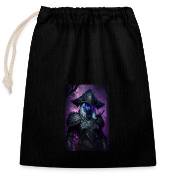 Inspired Drow - Closable cotton gift bag (25x30cm) - black - Front