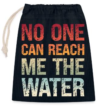 Denglisch Niemand Kann Mir Das Wasser Reichen - Verschließbarer Geschenkbeutel aus Baumwolle (25x30cm) - Navy - Vorne